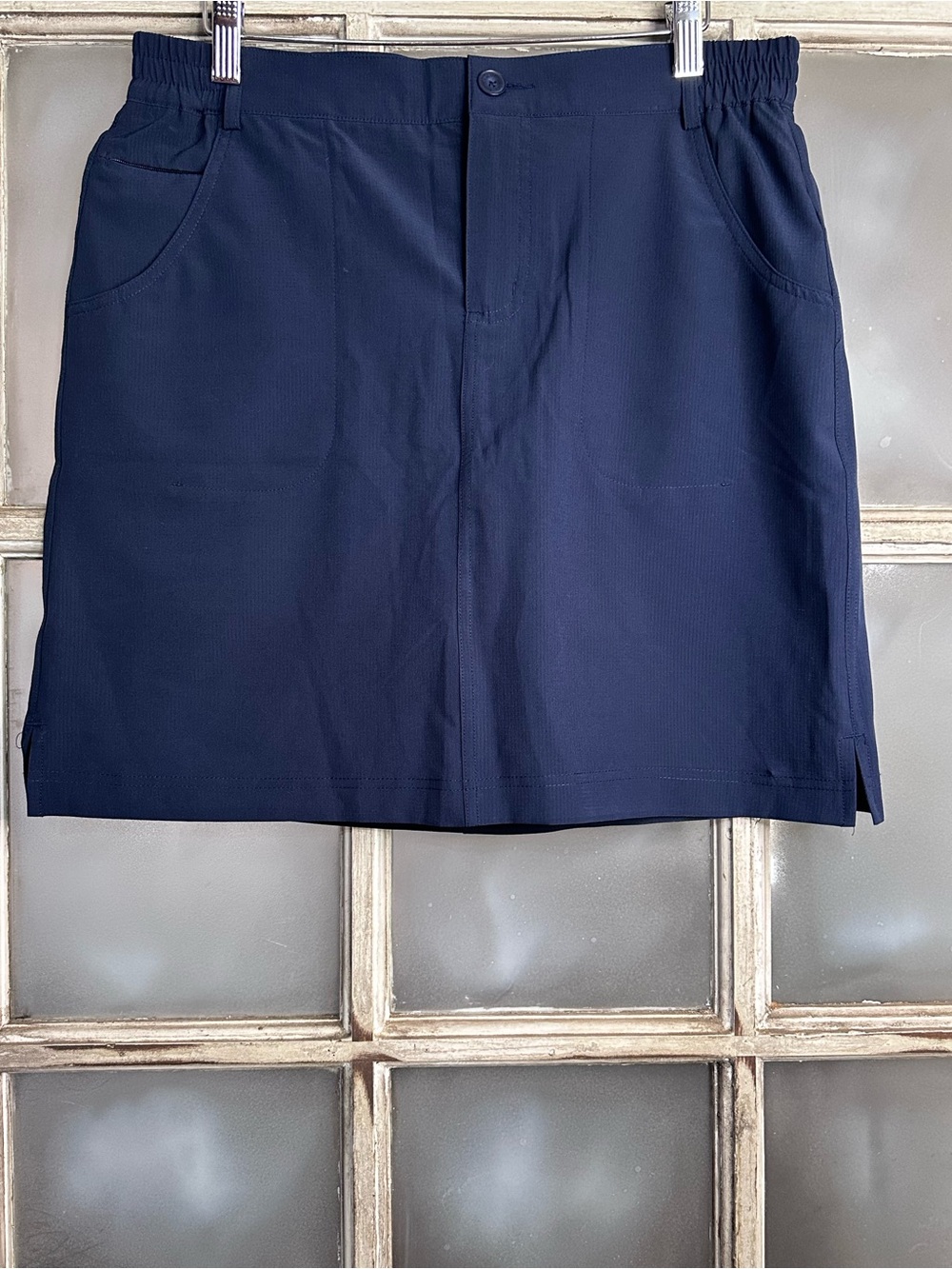 Tilley Navy Skort Women’s Stretch Performance Skort Size M Outdoor Tenniscore